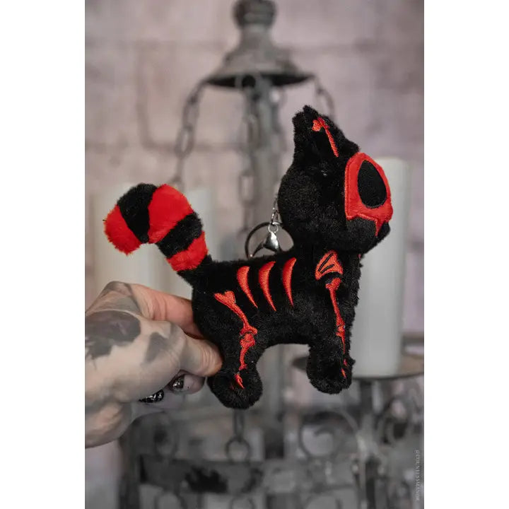Plush Keychain-Blood Skelekitty
