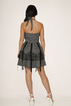 Pretty Pirate Minidress-Grey