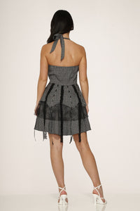 Pretty Pirate Minidress-Grey
