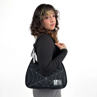 Puff Spiderweb Shoulder Bag Wht