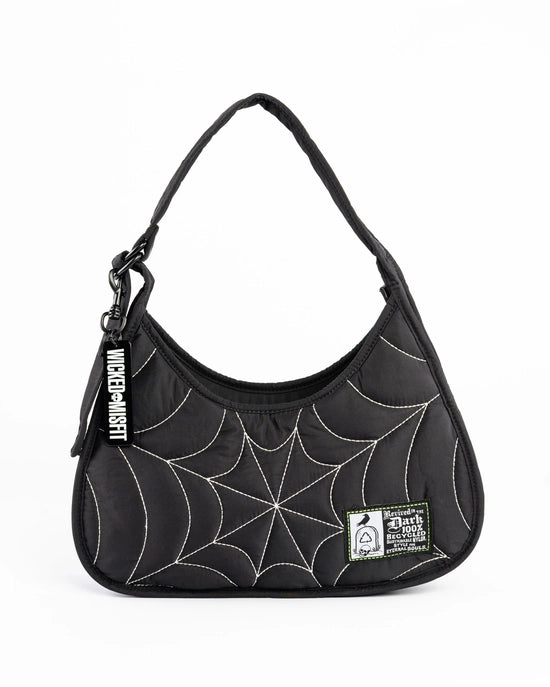 Puff Spiderweb Shoulder Bag Wht