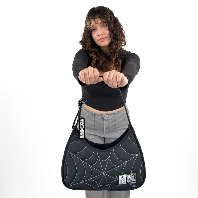 Puff Spiderweb Shoulder Bag Wht