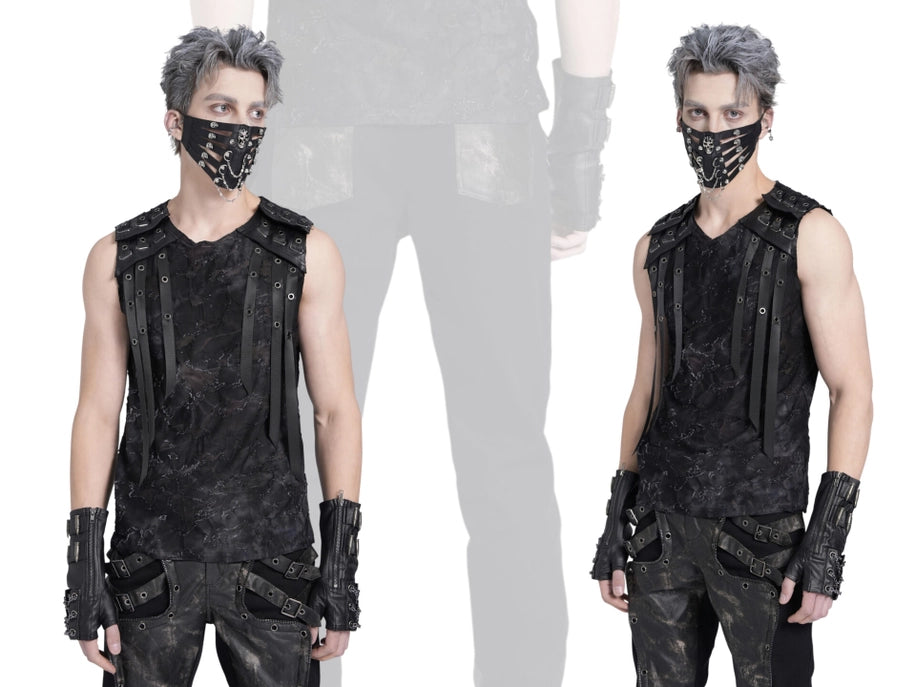 Punk Camo Print Tank Top