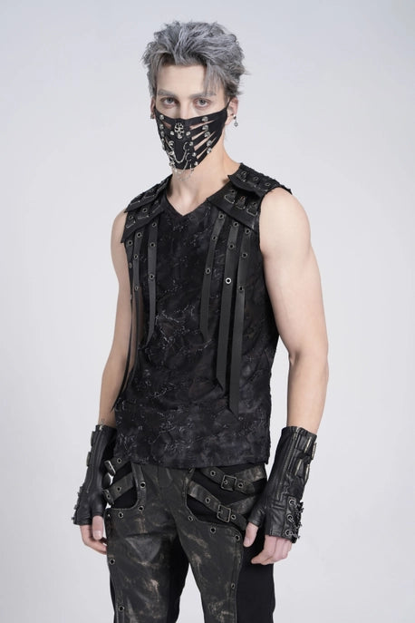 Punk Camo Print Tank Top