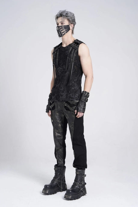 Punk Camo Print Tank Top