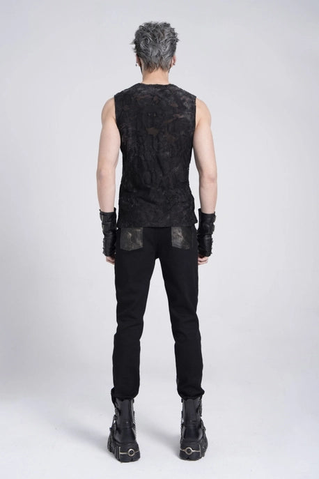 Punk Camo Print Tank Top