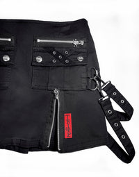 Punk Mini Skirt Black