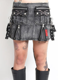 Punk Mini Skirt Mechanical Wash