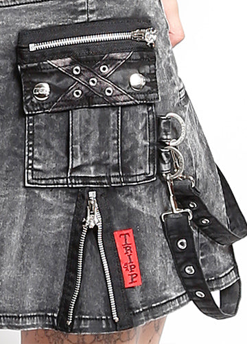 Punk Mini Skirt Mechanical Wash