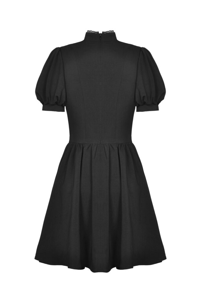 Punk Rock Buckle Lace Up Dress