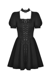 Punk Rock Buckle Lace Up Dress