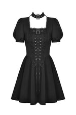 Punk Rock Buckle Lace Up Dress