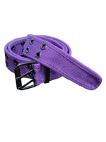 Purple Fabric Grommet Belt