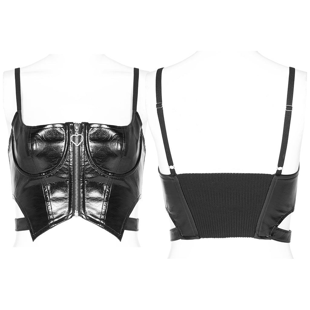 Rave Top w/Heart Zipper Pull