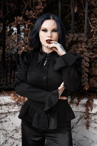 Ravenmourne Puff Sleeve Peplum