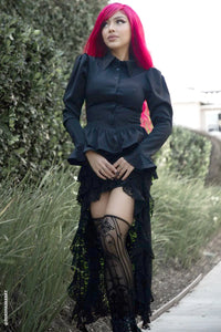 Ravenmourne Puff Sleeve Peplum