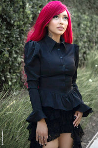 Ravenmourne Puff Sleeve Peplum