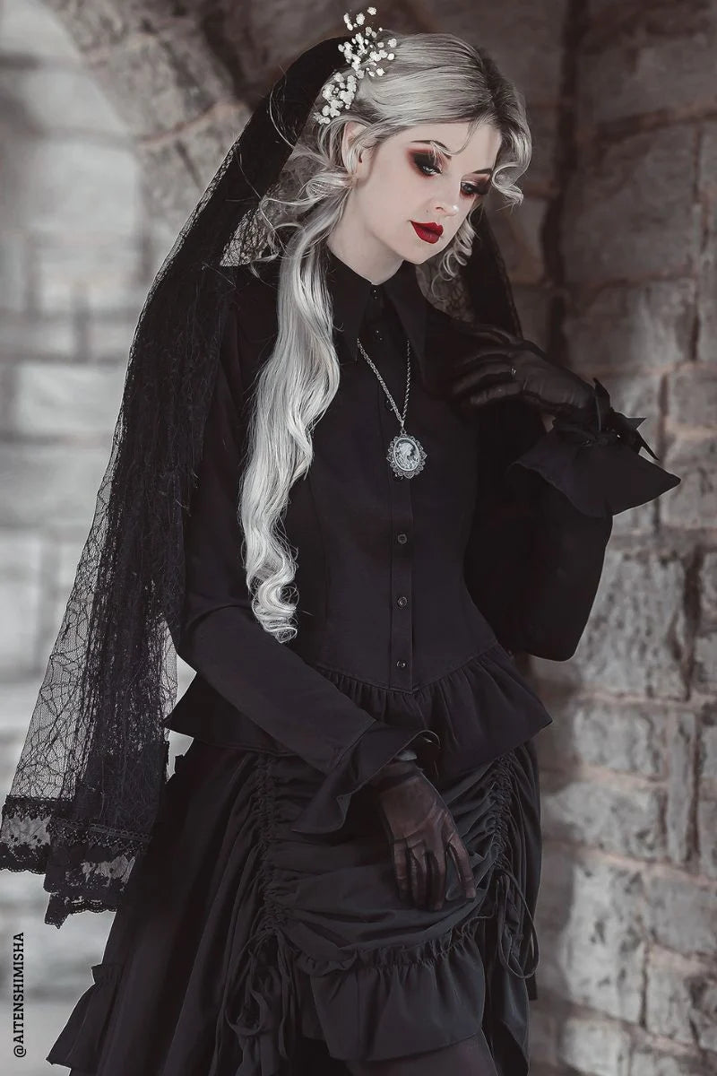 Ravenmourne Puff Sleeve Peplum