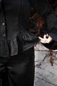 Ravenmourne Puff Sleeve Peplum