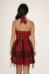 Red Plaid Pretty Pirate Mini Dr