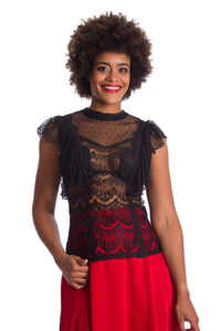 Romance Top Blk