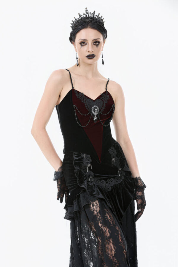 Romantic Heart Velvet Corset