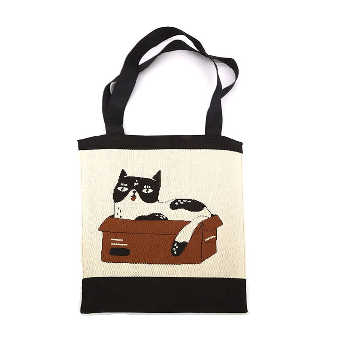 S Tote w/Cat in Box