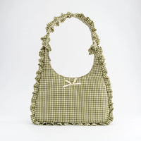 Sage Ruffled Bow Bag