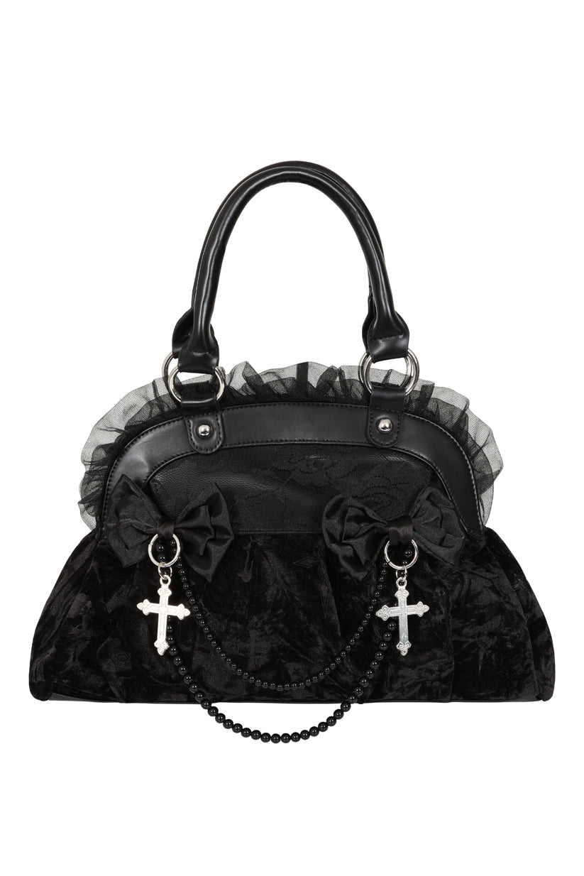 Sanctum Velvet Bag Blk
