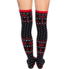 Satanic Symbols Knit Thigh High