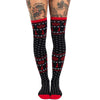 Satanic Symbols Knit Thigh High