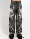 Scare Pant Blk Fog Wash