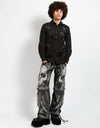 Scare Pant Blk Fog Wash