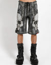 Scare Pant Blk Fog Wash