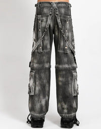 Scare Pant Blk Fog Wash