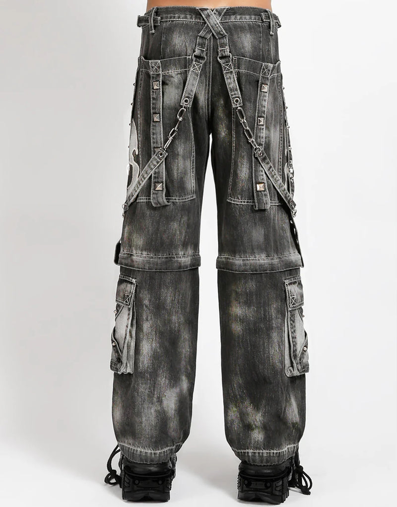 Scare Pant Blk Fog Wash