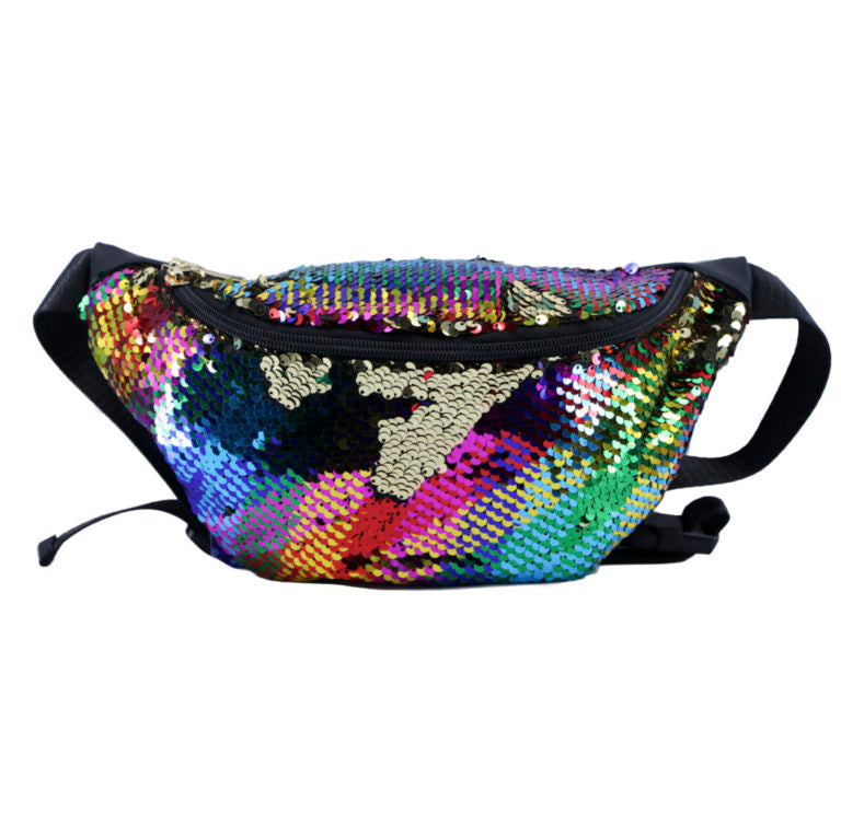 Sequin Fanny Pack-Rainbow