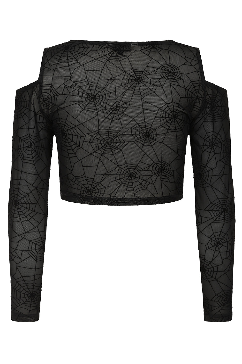 Seraphina Mesh Black Web Top