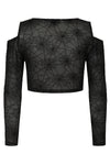 Seraphina Mesh Black Web Top