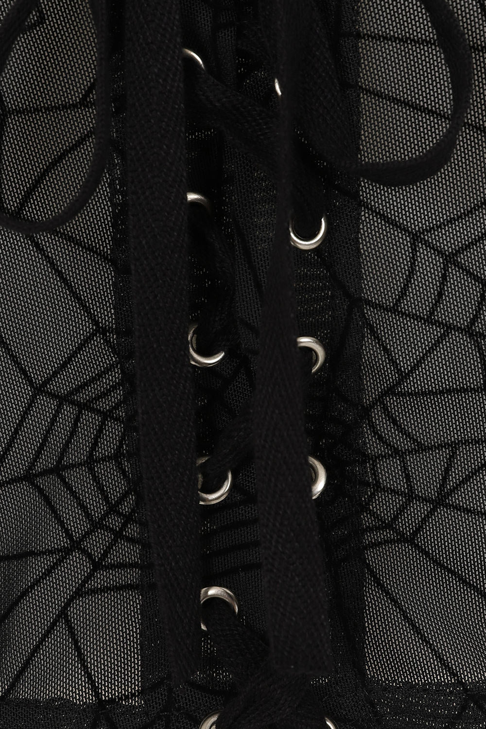 Seraphina Mesh Black Web Top