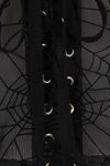 Seraphina Mesh Black Web Top