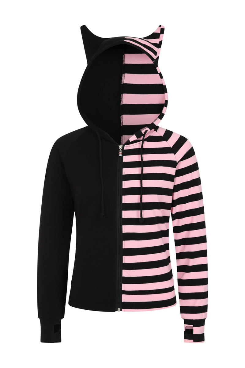 Shiori Blk/Pink Half & Half Zip