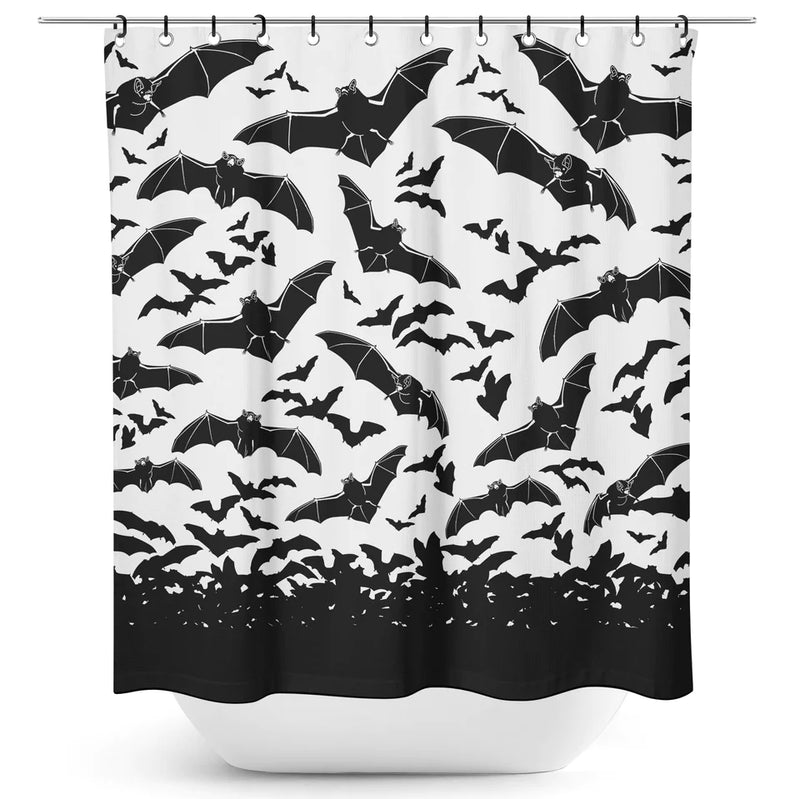 Shower Curtain-Spooksville Bats