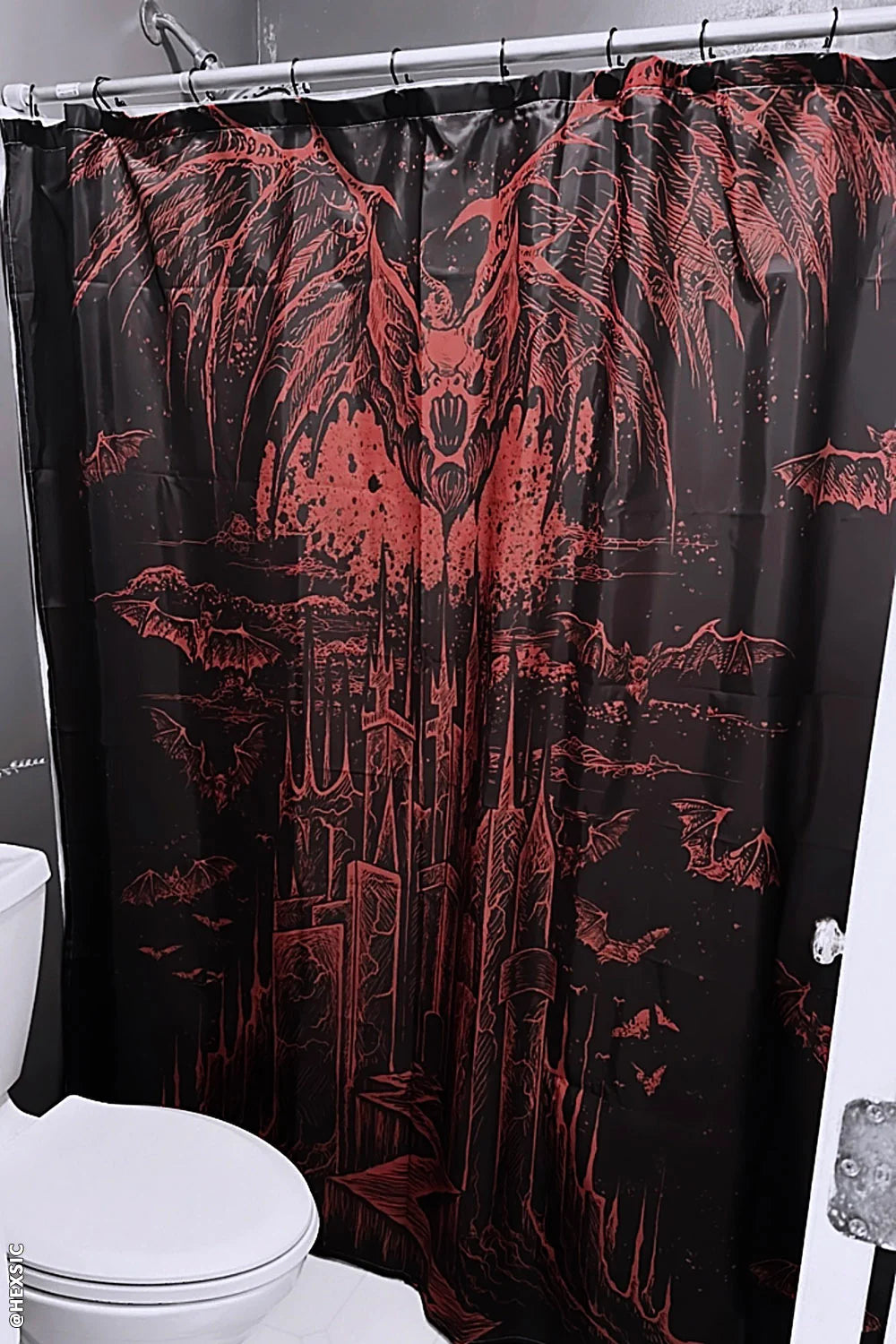 Shower Curtain-Vampire Castle