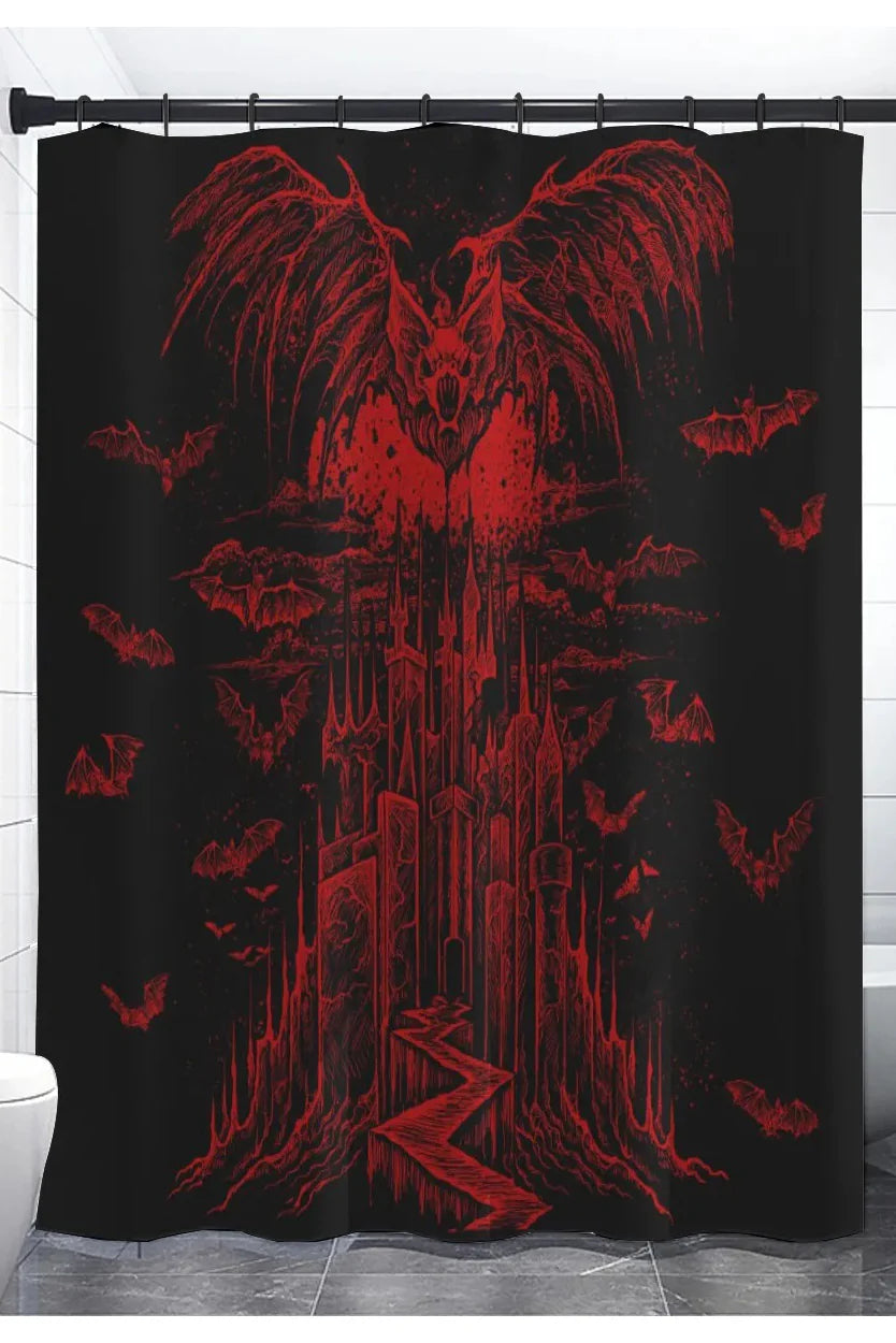 Shower Curtain-Vampire Castle