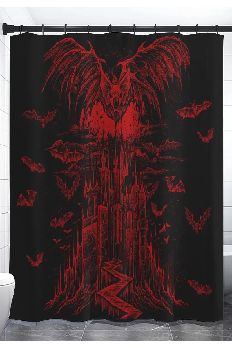 Shower Curtain-Vampire Castle