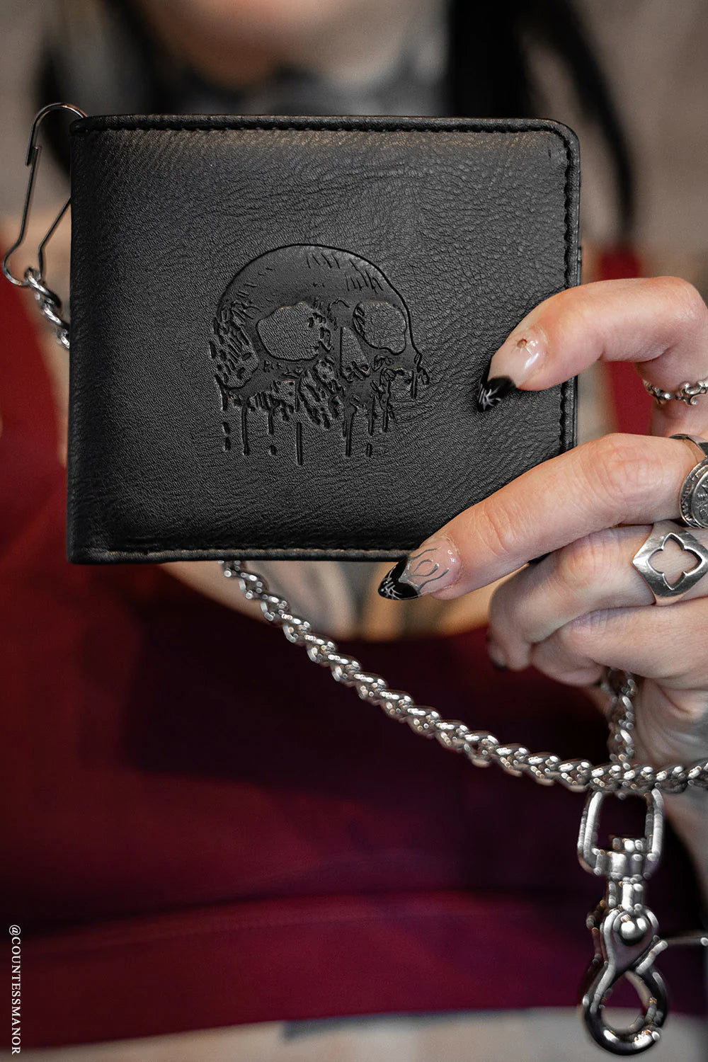 Skull Drip BiFold W/Chain