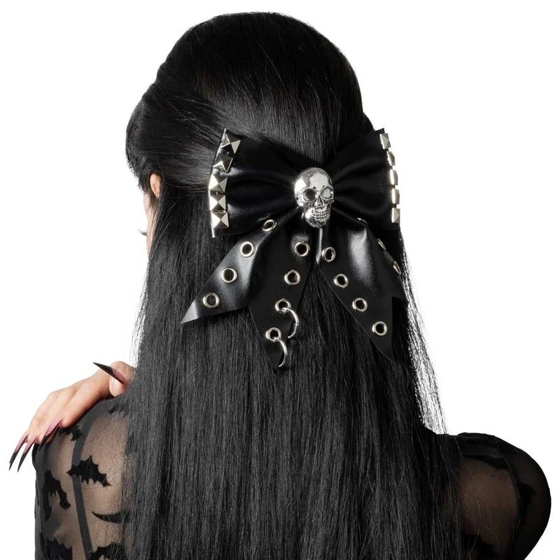 Skull Punk Stud Bow