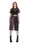 Skull Queen Cropped Mesh Top