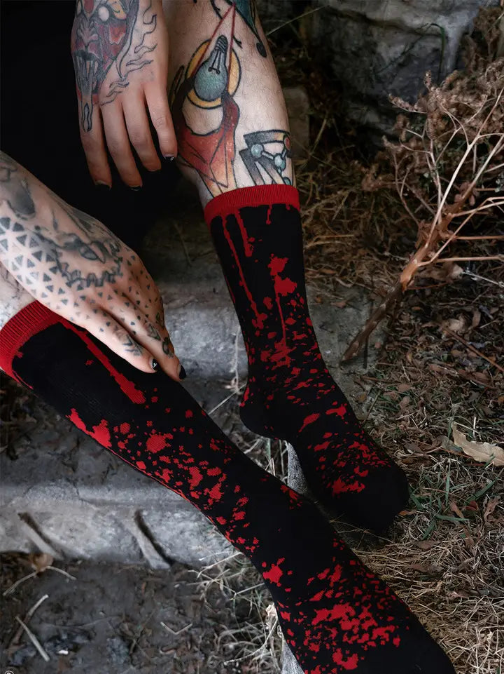Socks-Blood Splatter Crew